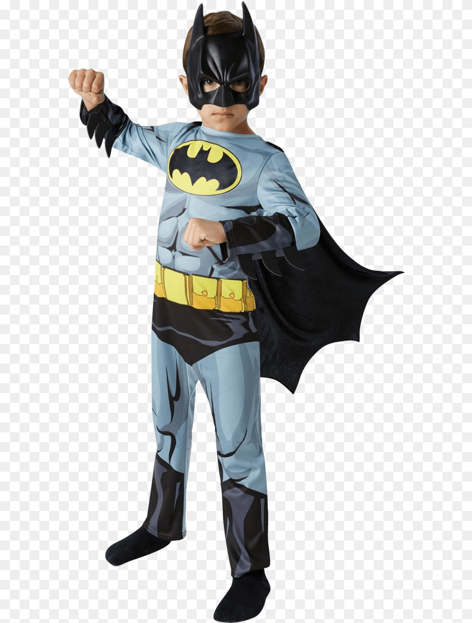 Batman Kids Classic Comic Book Batman Costume Child, Person, Cape, Clothing, Face Png Image