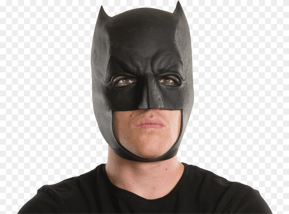 Batman Latex Mask Costume Superhero Wish Masque Batman, Adult, Face, Head, Male Free Png