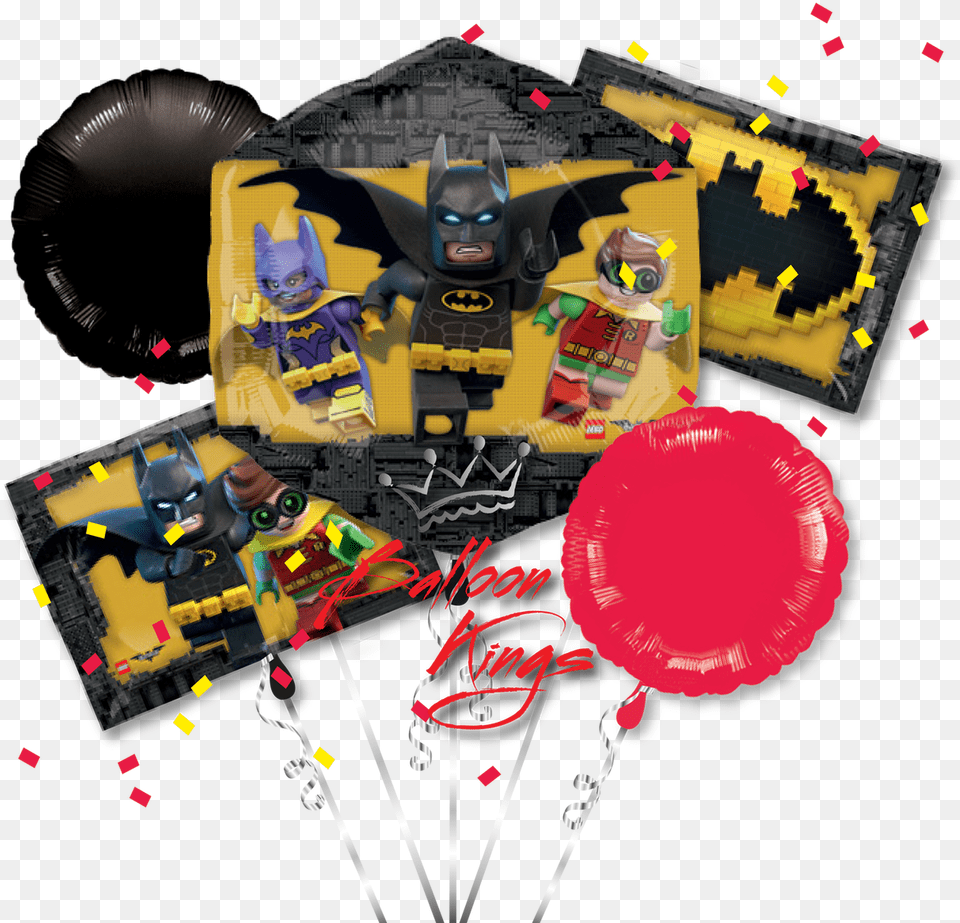 Batman Lego Bouquet, Balloon, Baby, Person, Toy Free Png