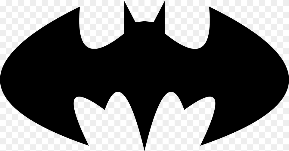 Batman Logo, Gray Png Image
