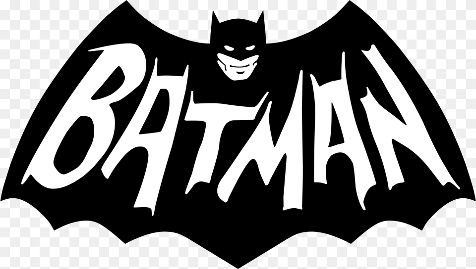 Batman Logo Batman Black And White Clipart, Stencil, Person, Face, Head Free Png Download