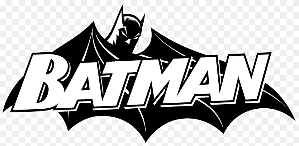 Batman Logo Black And White Lobo Comic Book Covers, Bulldozer, Machine, Text Png Image