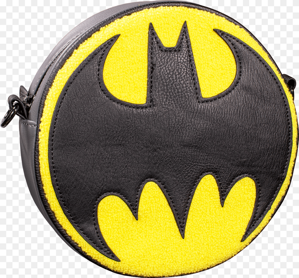 Batman Logo Crossbody Bag Batman Circle Logo, Symbol, Accessories, Batman Logo, Handbag Free Transparent Png