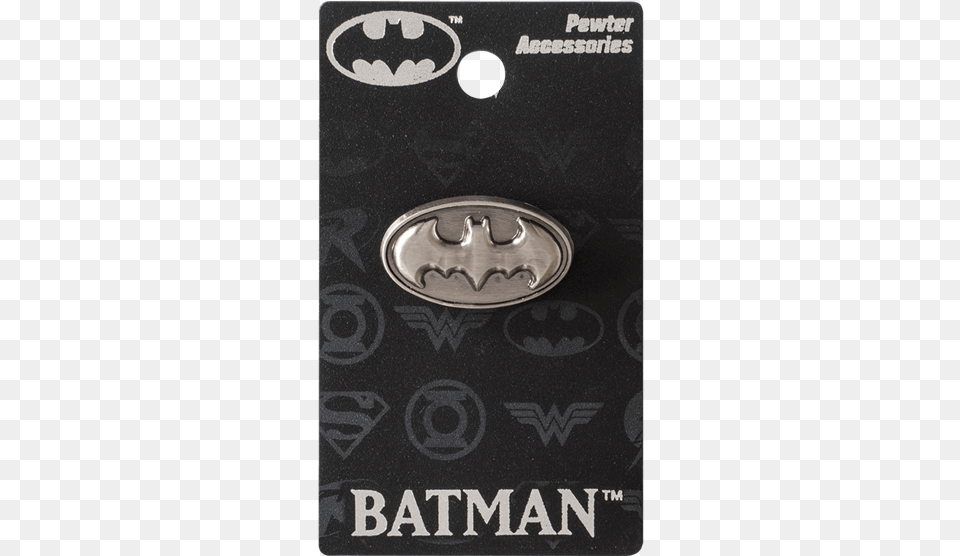 Batman Logo Lapel Pin Dc Batman Logo Pewter Lapel Pin, Symbol, Emblem, Batman Logo, Accessories Png Image