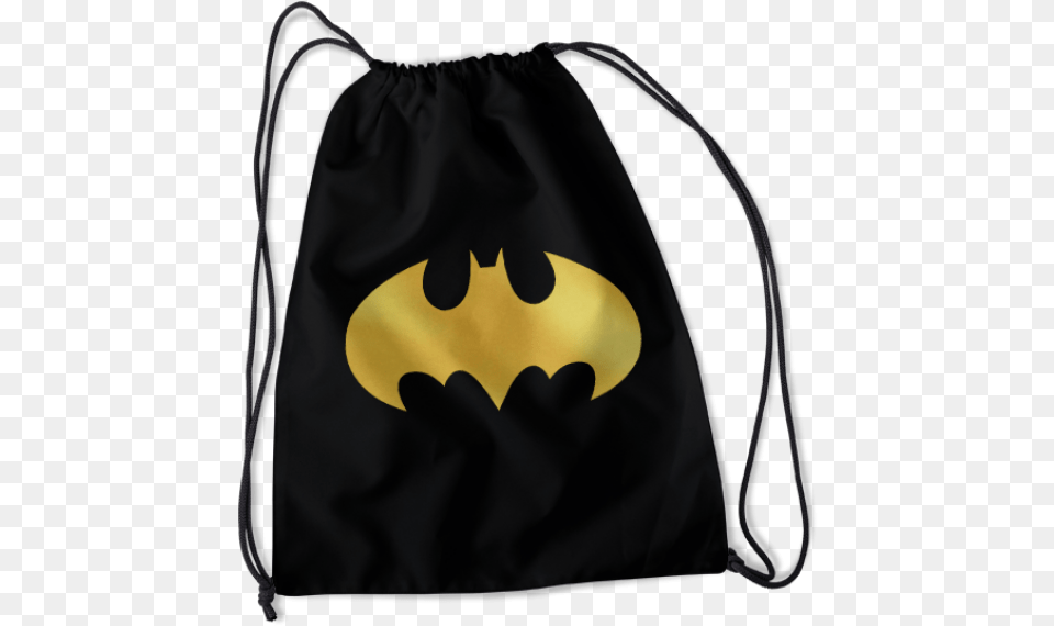 Batman Logo Printed Drawsting Bags Pictures Of, Bag, Symbol, Accessories, Handbag Png Image