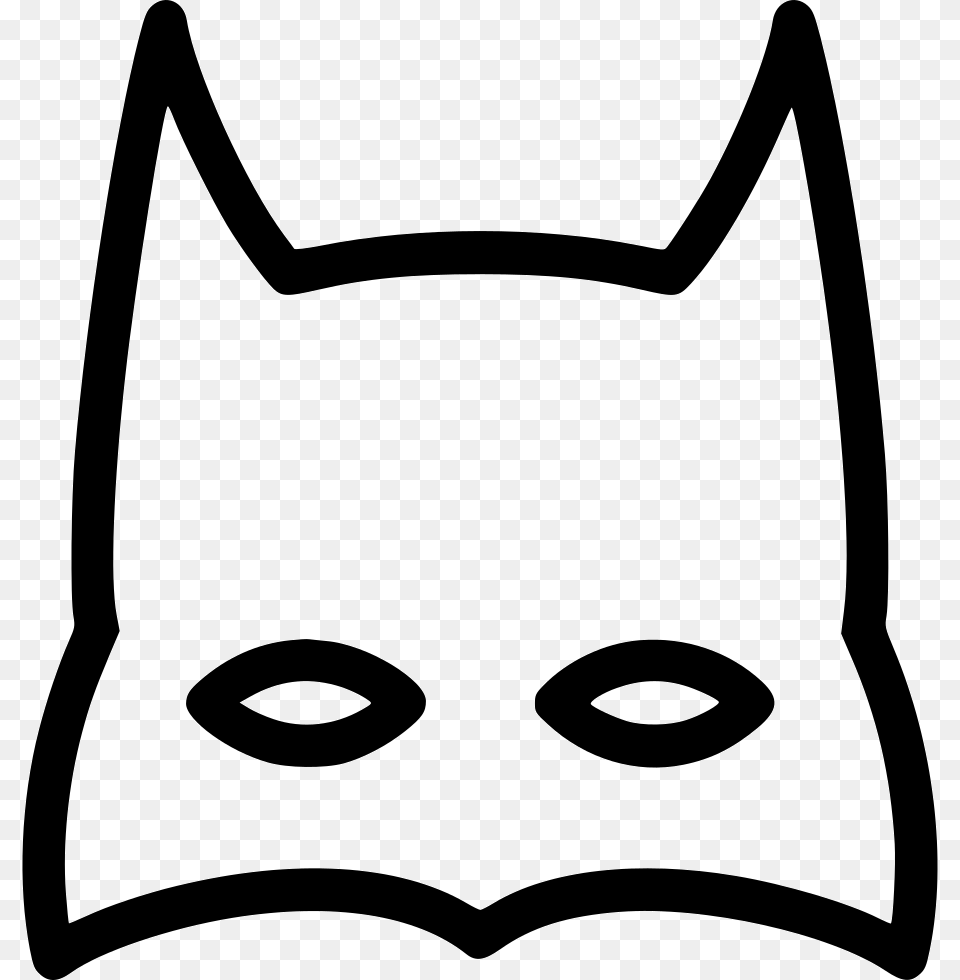 Batman Mask Batman Mask Black And White, Bow, Weapon, Stencil, Bag Png