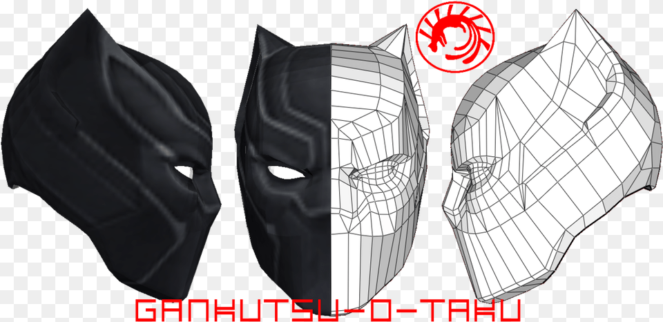 Batman Mask Template Pepakura Mask Pepakura, Adult, Male, Man, Person Free Transparent Png