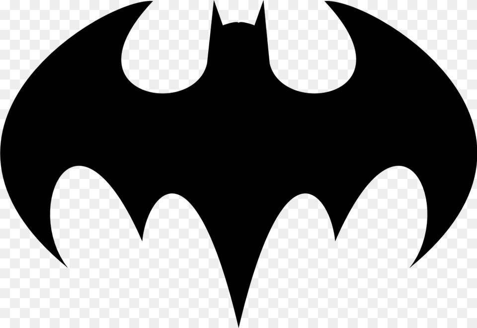 Batman Returns Bat Symbol, Gray Free Png Download