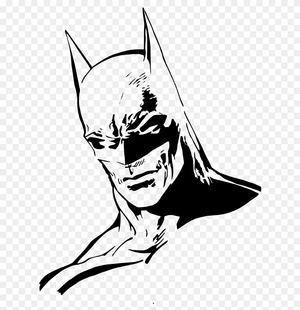 Batman Rostro Batman Stencil, Adult, Male, Man, Person Free Png Download