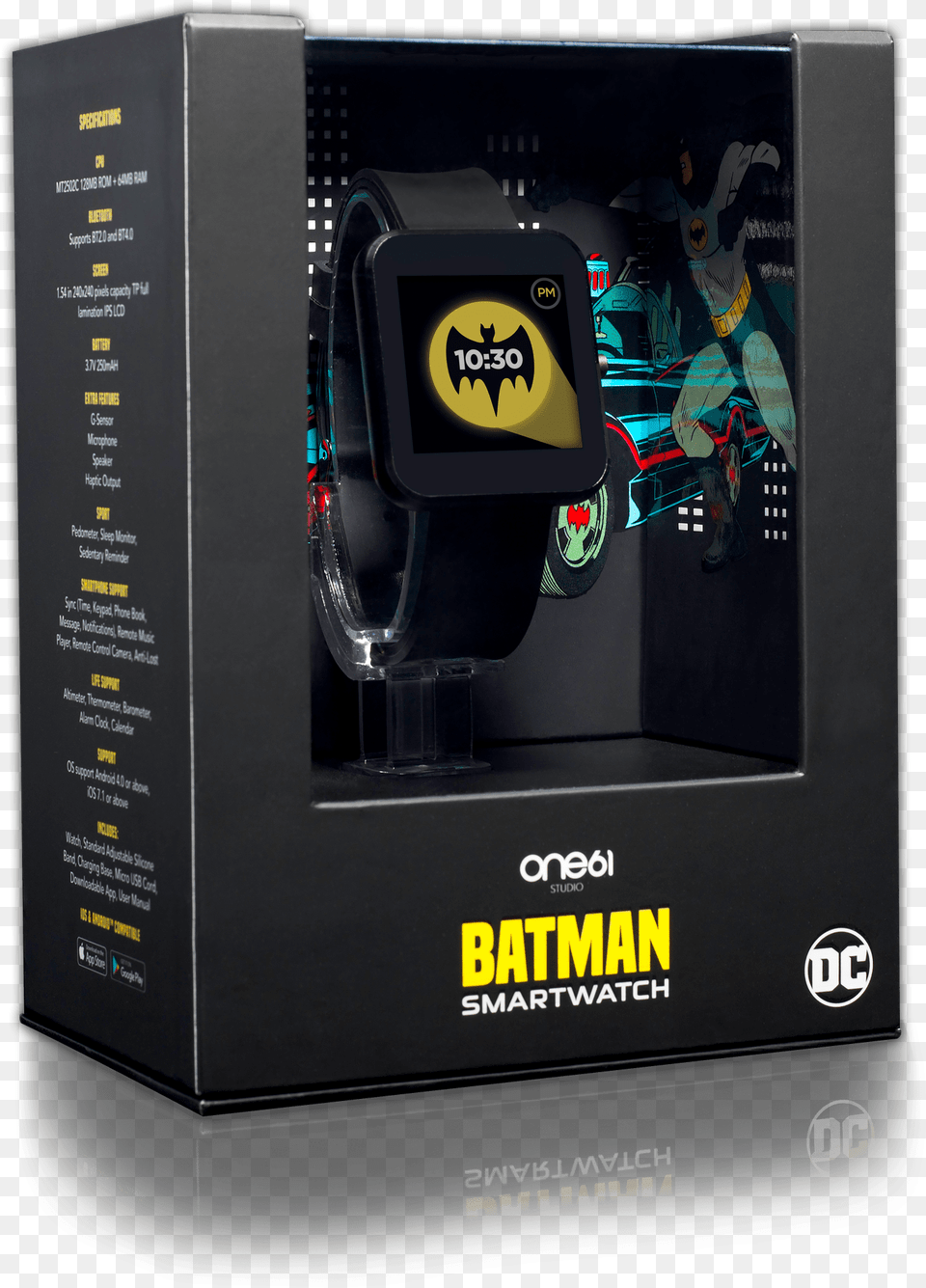 Batman Smartwatch In Package Batman Smart Watch, Computer Hardware, Electronics, Hardware, Person Free Png