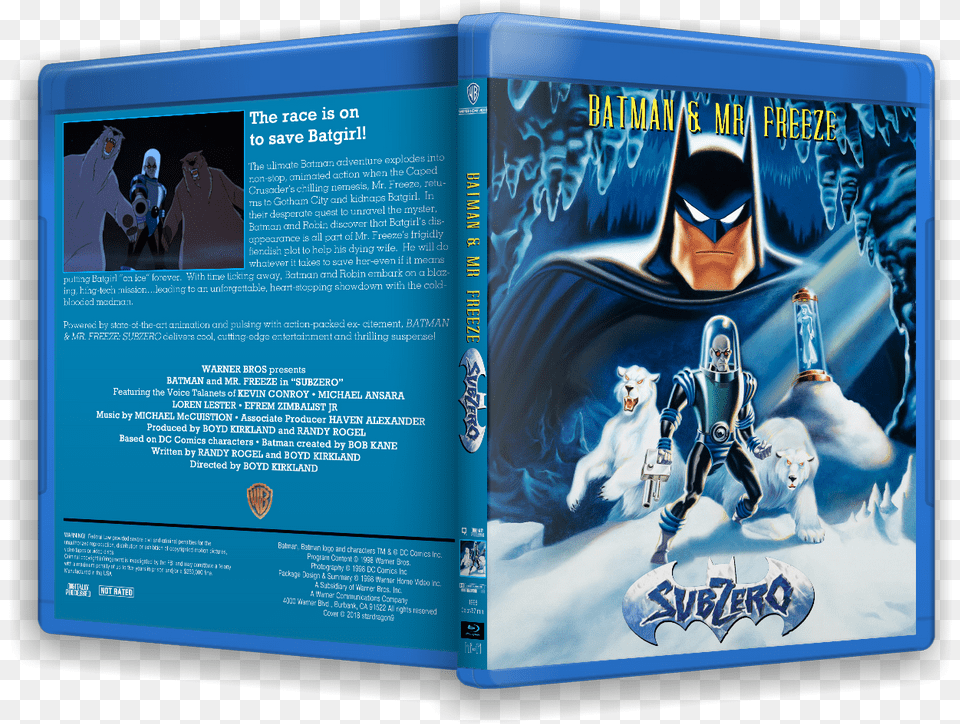 Batman Subzero Blu Ray, Publication, Book, Person, Pet Free Png Download