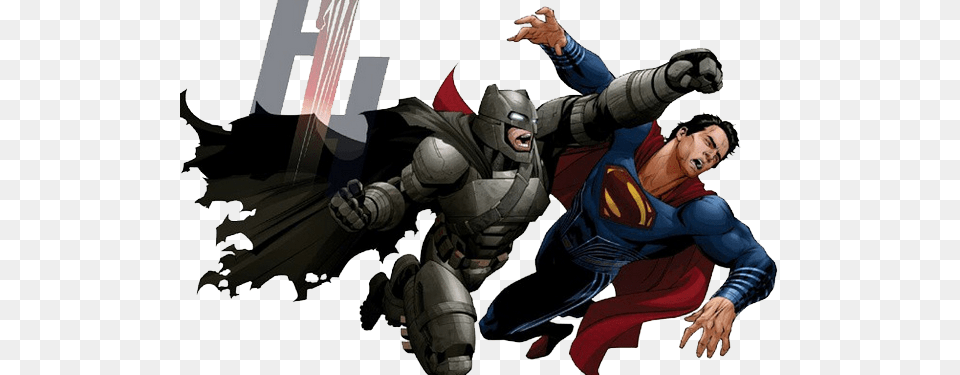 Batman Superman Batman Vs Superman Art, Adult, Male, Man, Person Free Png