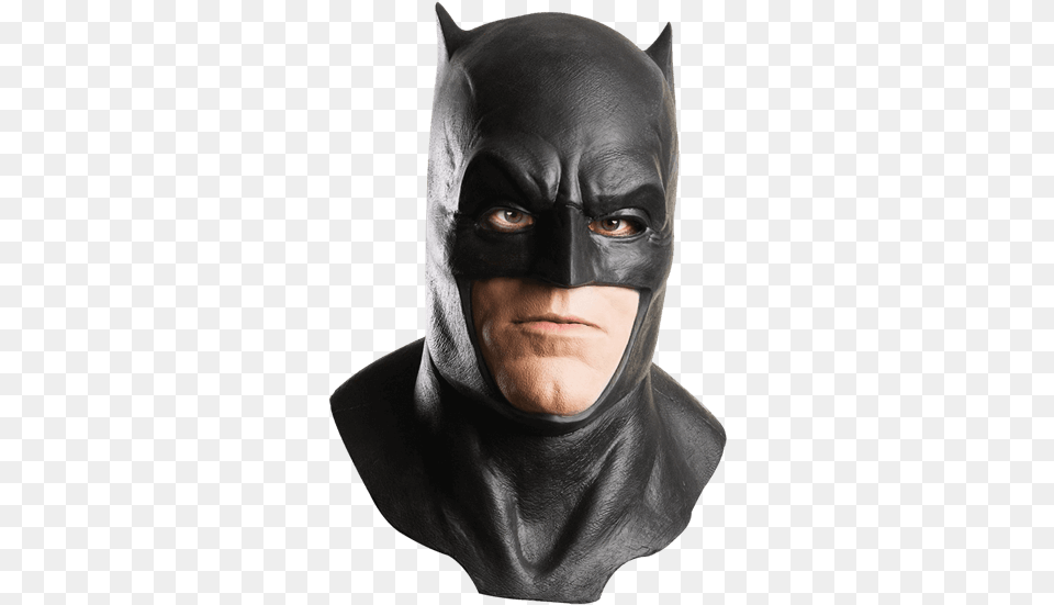 Batman Superman Latex Mask Costume Batman Latex Mask, Adult, Male, Man, Person Png Image