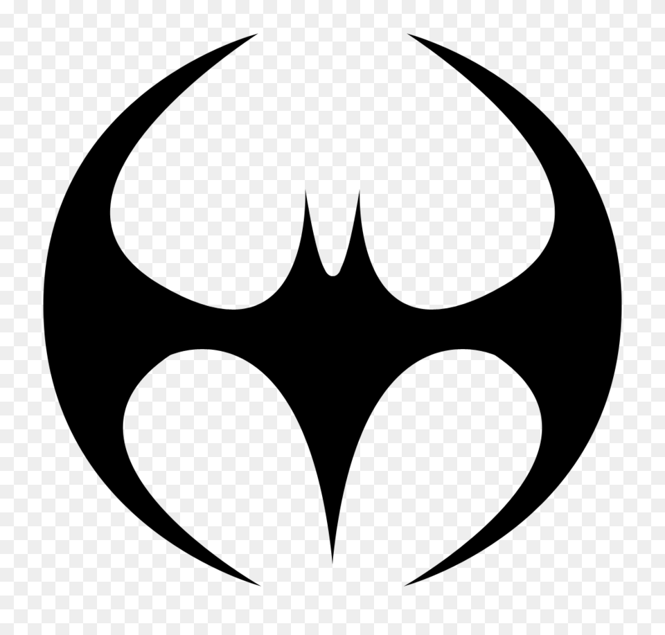 Batman Symbol Coloring, Gray Free Png