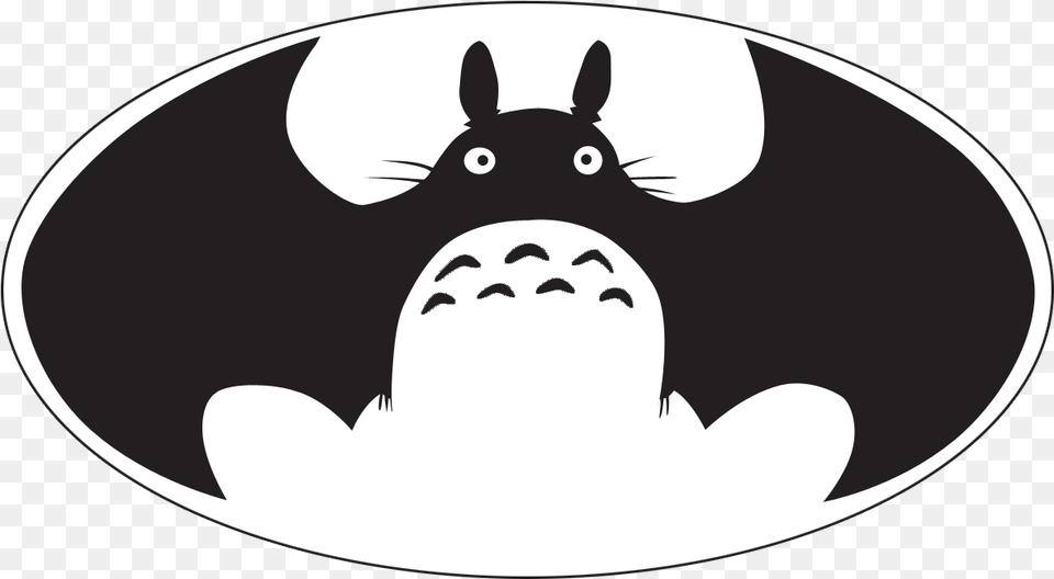 Batman Totoro Batman Vector, Logo, Stencil, Face, Head Free Transparent Png