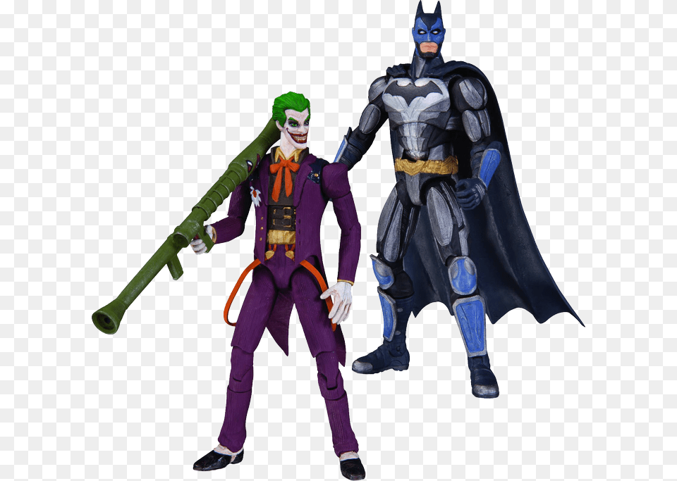 Batman Vs Joker Action Figure 2 Pack Injustice Joker Action Figure, Adult, Person, Man, Male Free Png Download