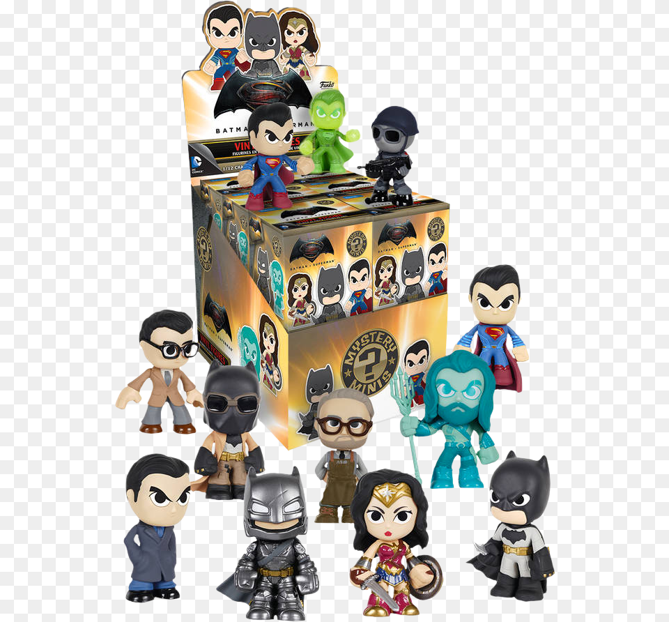 Batman Vs Superman Funko Mystery Minis, Figurine, Toy, Baby, Person Png Image