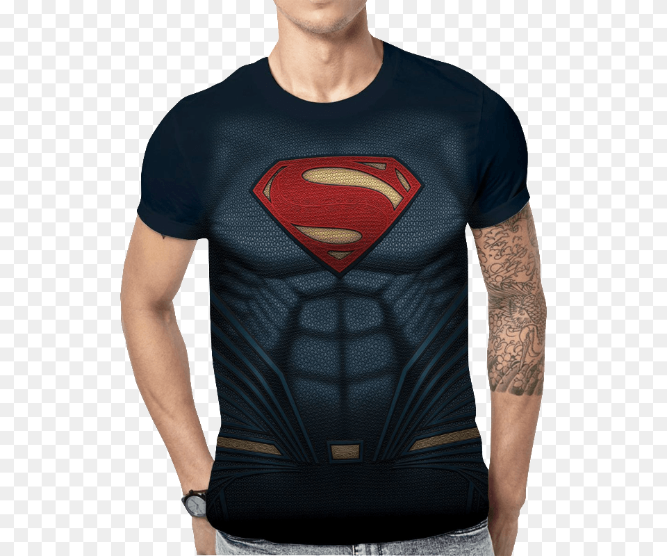 Batman Vs Superman T Shirt Superman Suit Vintage Classic T Shirt, Clothing, T-shirt, Person, Skin Png Image