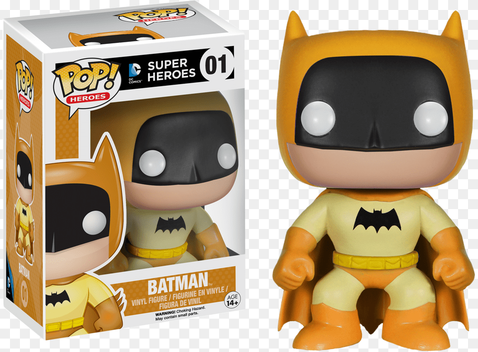 Batman Yellow Funko, Toy, Plush Png