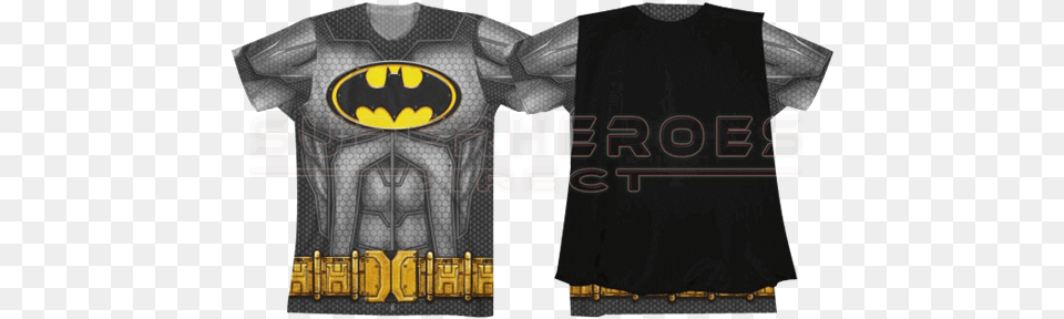 Batman Youth Sublimated Cape T Shirt Batman Sublimated Cape Costume Tee Shirt, Logo, Clothing, Symbol, T-shirt Free Png Download