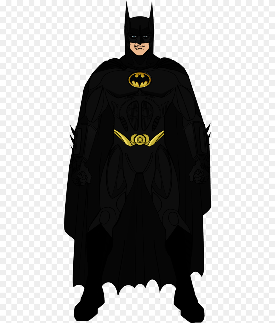 Batmobile Drawing Michael Keaton Batman Huge Freebie Batman 3 Tim Burton Suit, Adult, Male, Man, Person Png Image