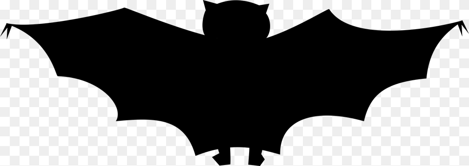 Bats Clipart Frame Bat Plain Black, Gray Free Png