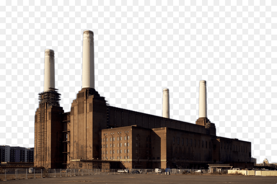 Battersea Power Station Chimneys, Architecture, Building, Factory, Power Plant Free Png Download