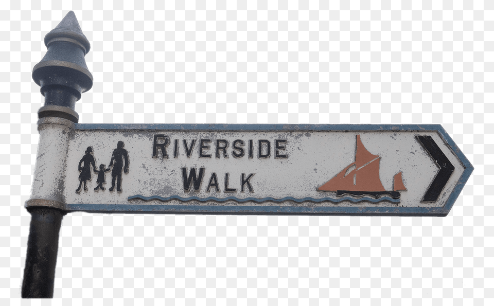 Battersea Riverside Walk Sign Near The River Thames, Symbol, Person, Road Sign Free Png