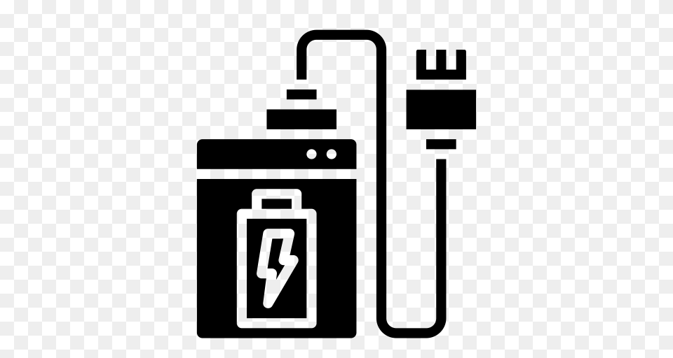 Battery Charging Clipart Battery Pack, Gray Free Png
