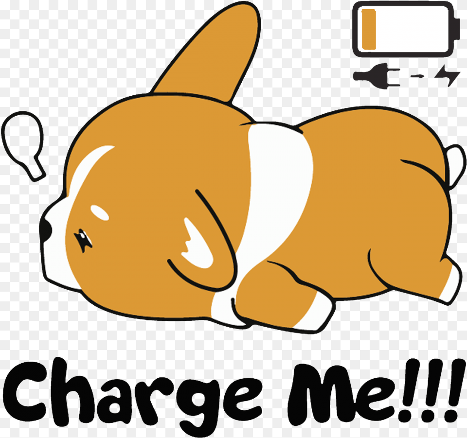 Battery Drawing Cute Out Of Battery Cute, Animal, Canine, Mammal, Pet Free Png