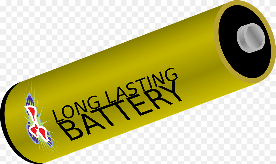 Battery Electric Battery Electrode Energy Long Lasting Batteries, Cylinder Free Png Download