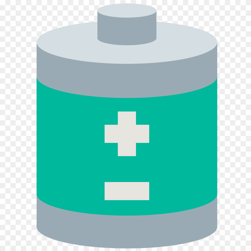Battery Emoji Clipart, Cylinder, First Aid, Bottle, Tape Free Png