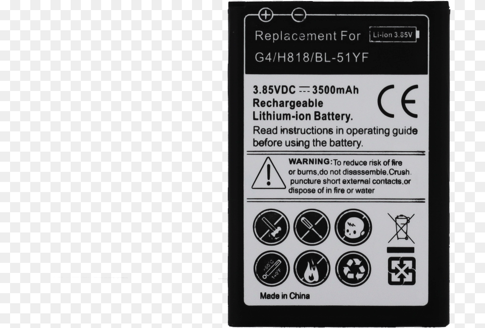 Battery For Use With Lg Lg Stylo Mobile Phone Battery, Adapter, Electronics, Mobile Phone Free Png Download