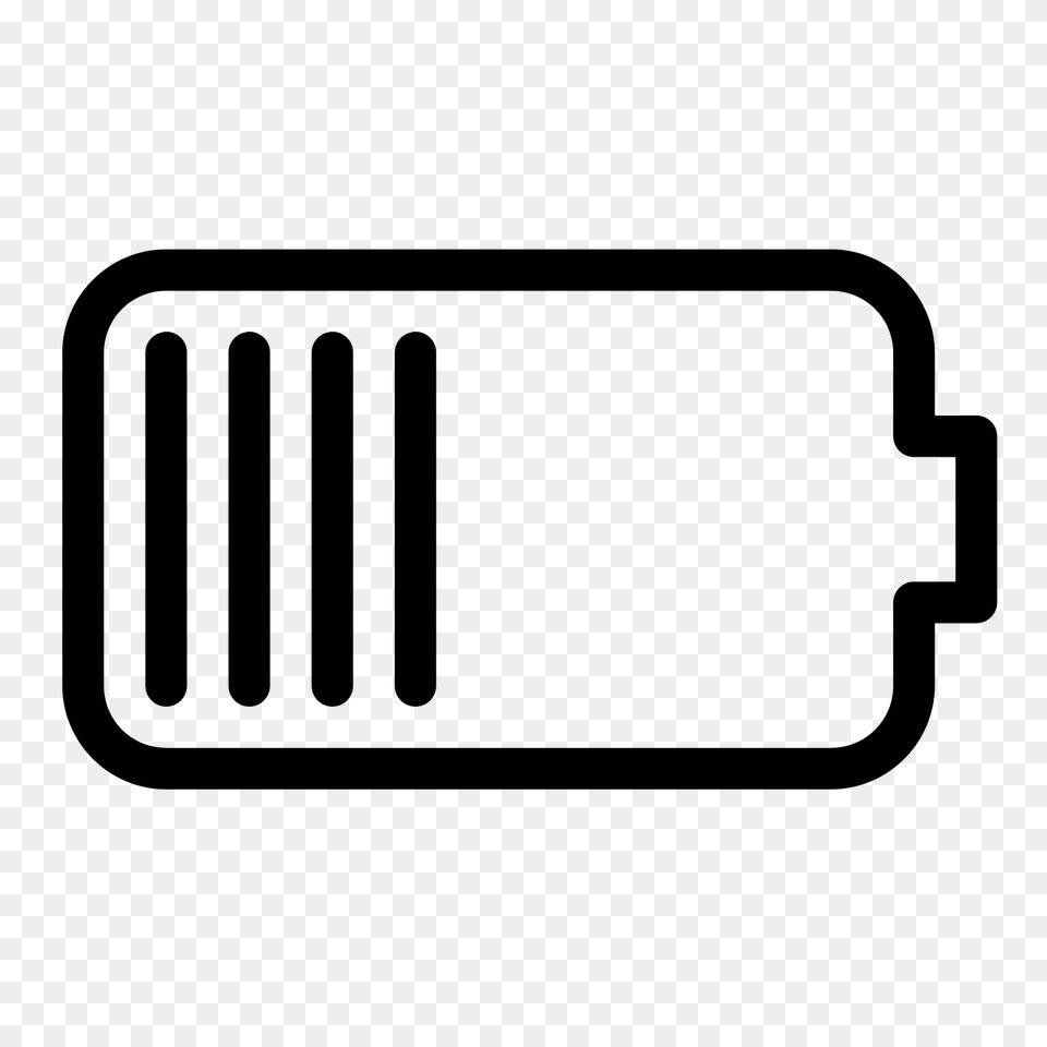 Battery Level Icon, Gray Free Png
