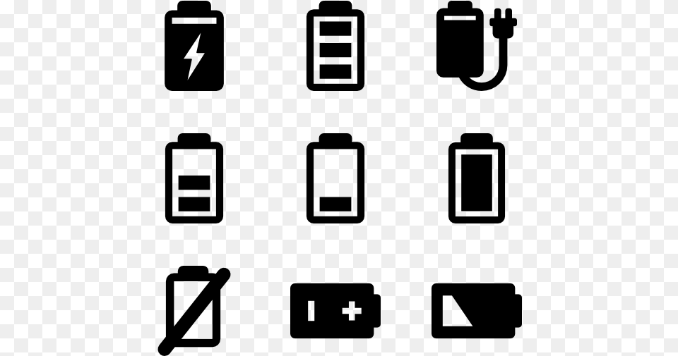 Battery Loading Status Battery Icon, Gray Free Transparent Png
