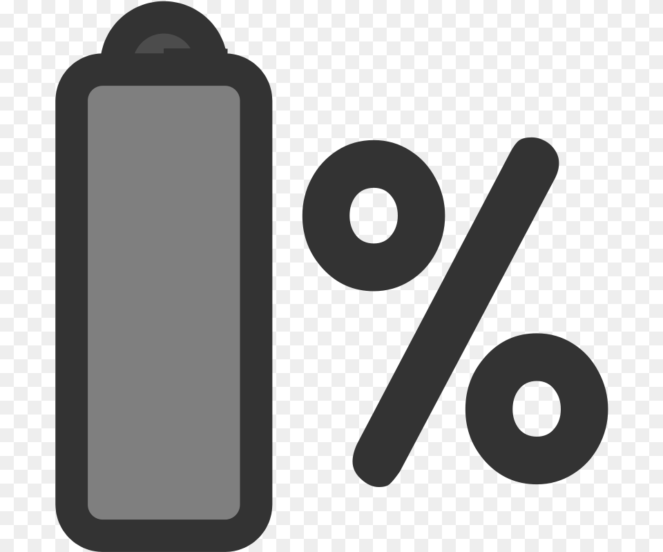 Battery Percentage Icon Clipart Phone Battery Percentage, Text, Electronics Png