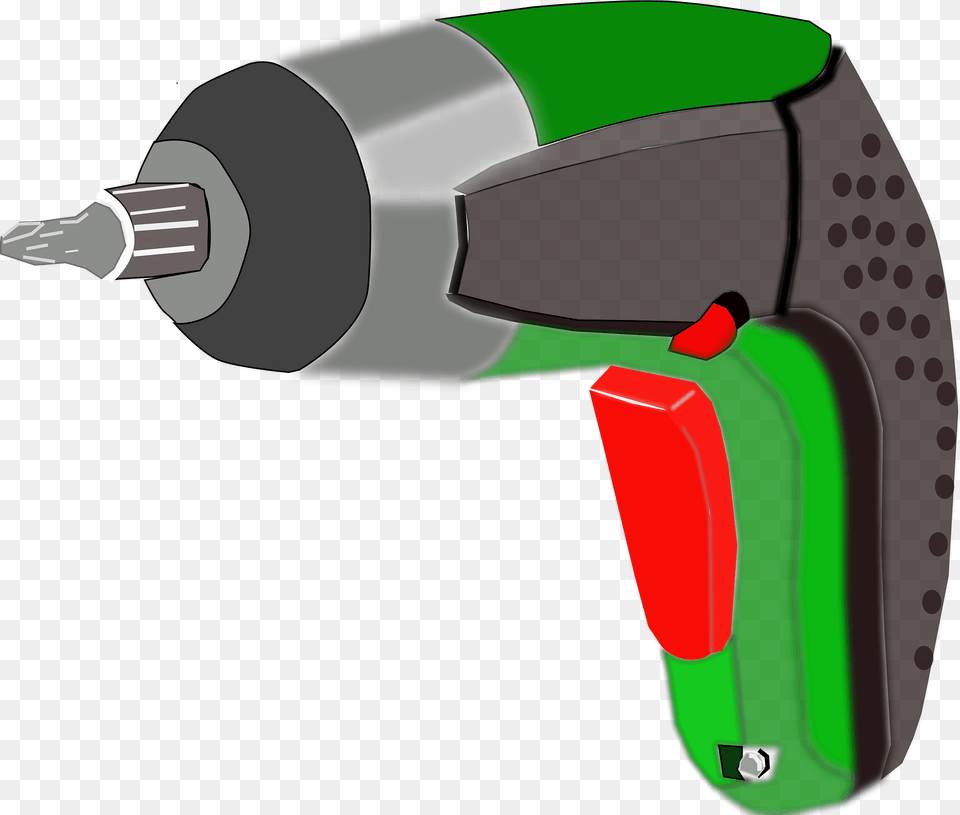 Battery Powered Electric Screwdriver Clipart, Device, Power Drill, Tool Free Transparent Png