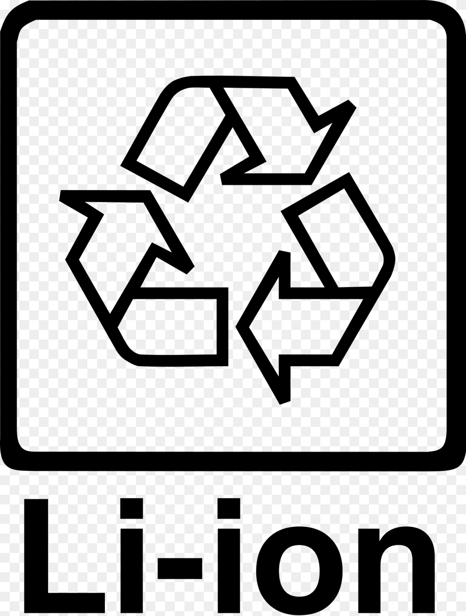 Battery Recycling, Gray Png