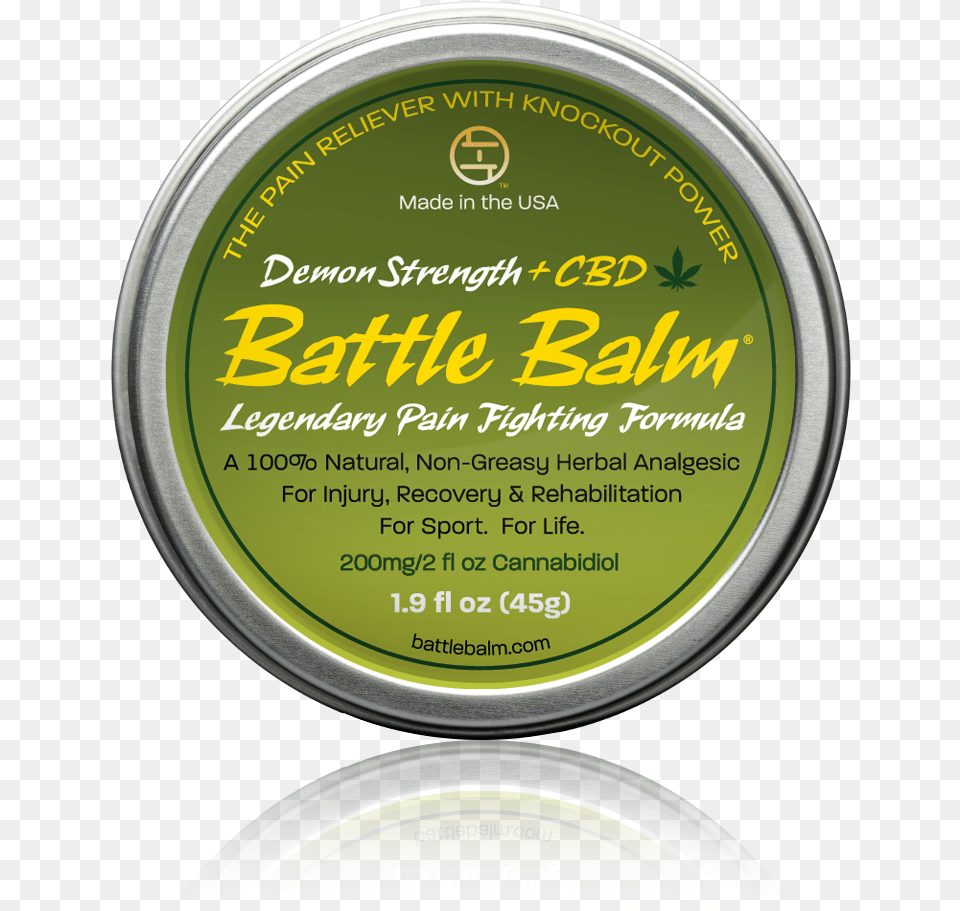 Battle Balm Demon Strength Cbd Cannabidiol Full Size Circle, Herbal, Herbs, Plant, Tin Free Png