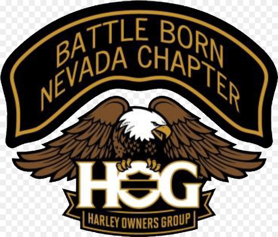 Battle Born Harley Owners Group Harley Owners Group, Logo, Animal, Eagle, Bird Free Png