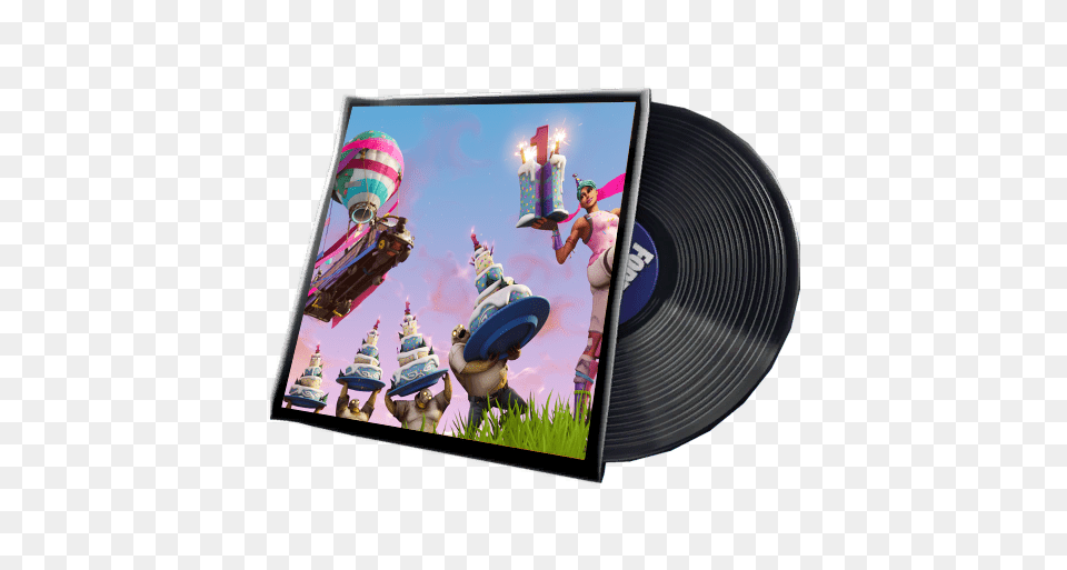 Battle Bus Birthday Music As A Track Fortnite Live Geburtstag Stream Thumbnail, Advertisement, People, Person, Poster Free Png