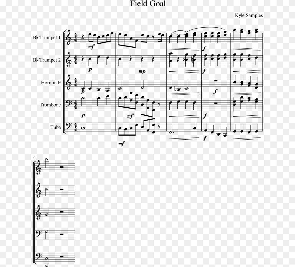 Battle Cry Of Freedom Trumpet Sheet Music, Gray Png