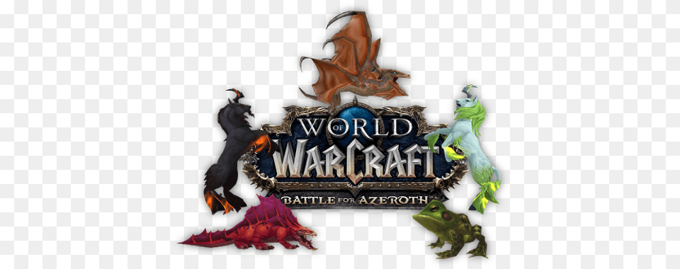 Battle For Azeroth Pre World Of Warcraft Battle For Azeroth Logo, Person, Dragon, Animal, Wildlife Free Png