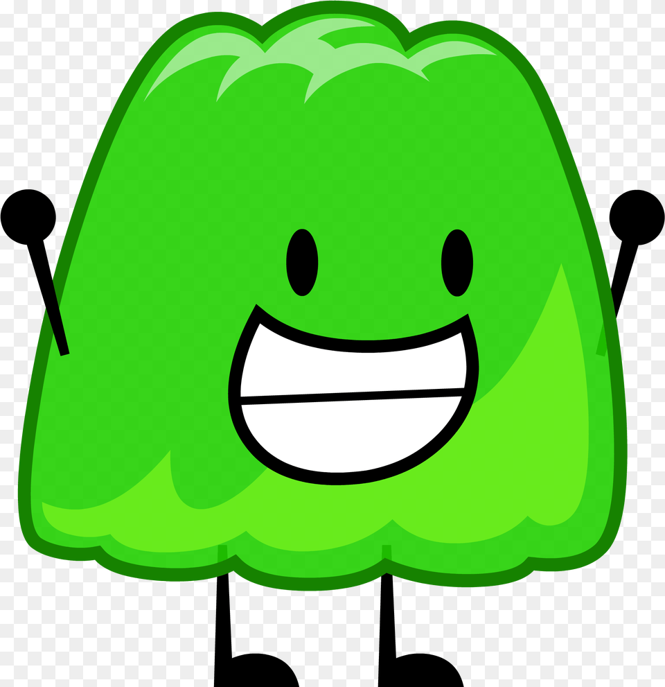 Battle For Dream Island Wiki Gelatin Bfdi, Green Free Transparent Png