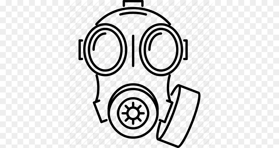 Battle Gas Mask Military War Weapon Icon Png Image