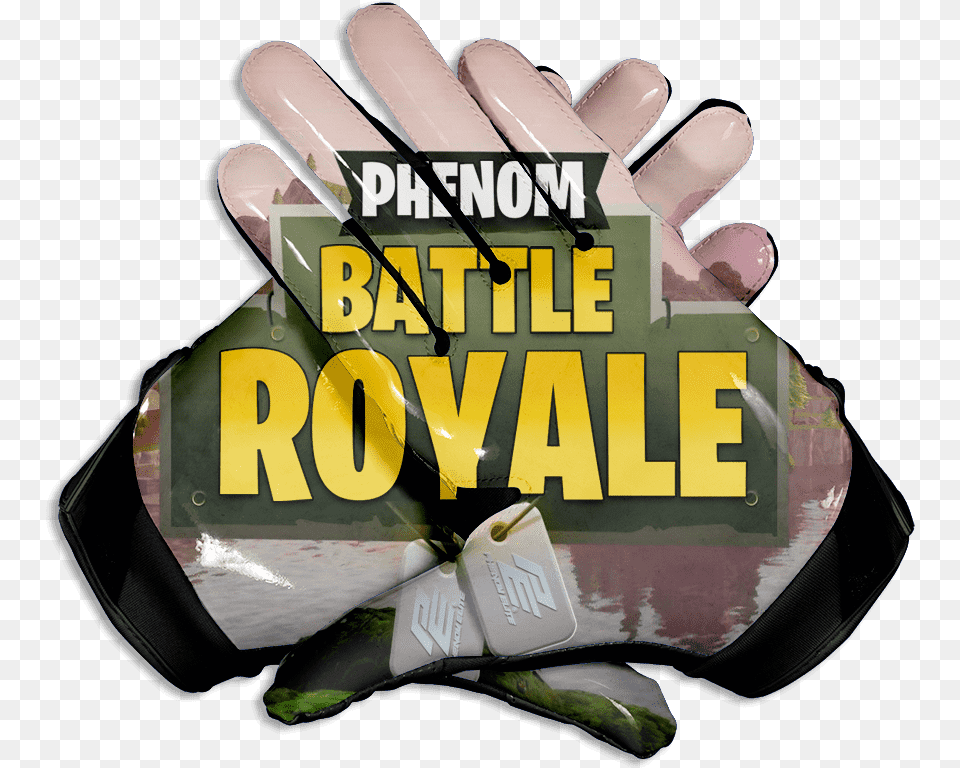 Battle Royale Football Gloves Fortnite Br Logo, Body Part, Hand, Person, Clothing Png Image