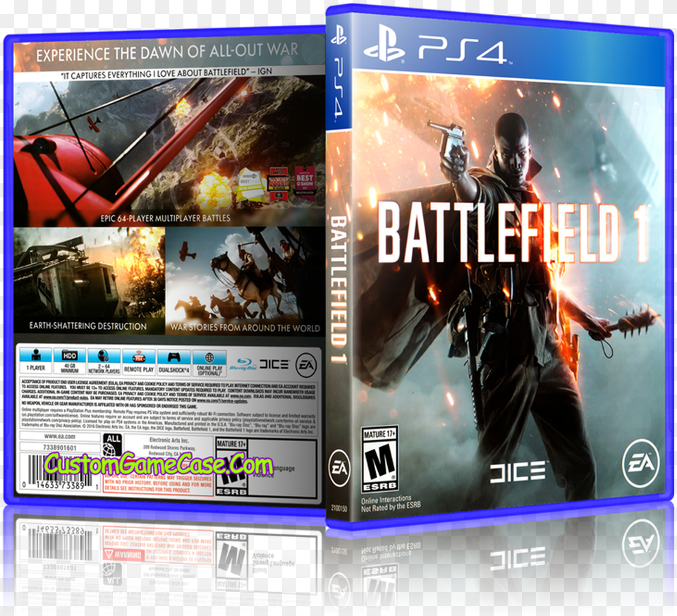 Battlefield 1 Ps4 Cover, Advertisement, Poster, Adult, Male Free Png