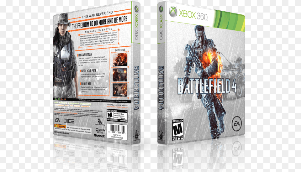 Battlefield 4 Box Art Cover Battlefield, Teen, Person, Female, Girl Free Png Download