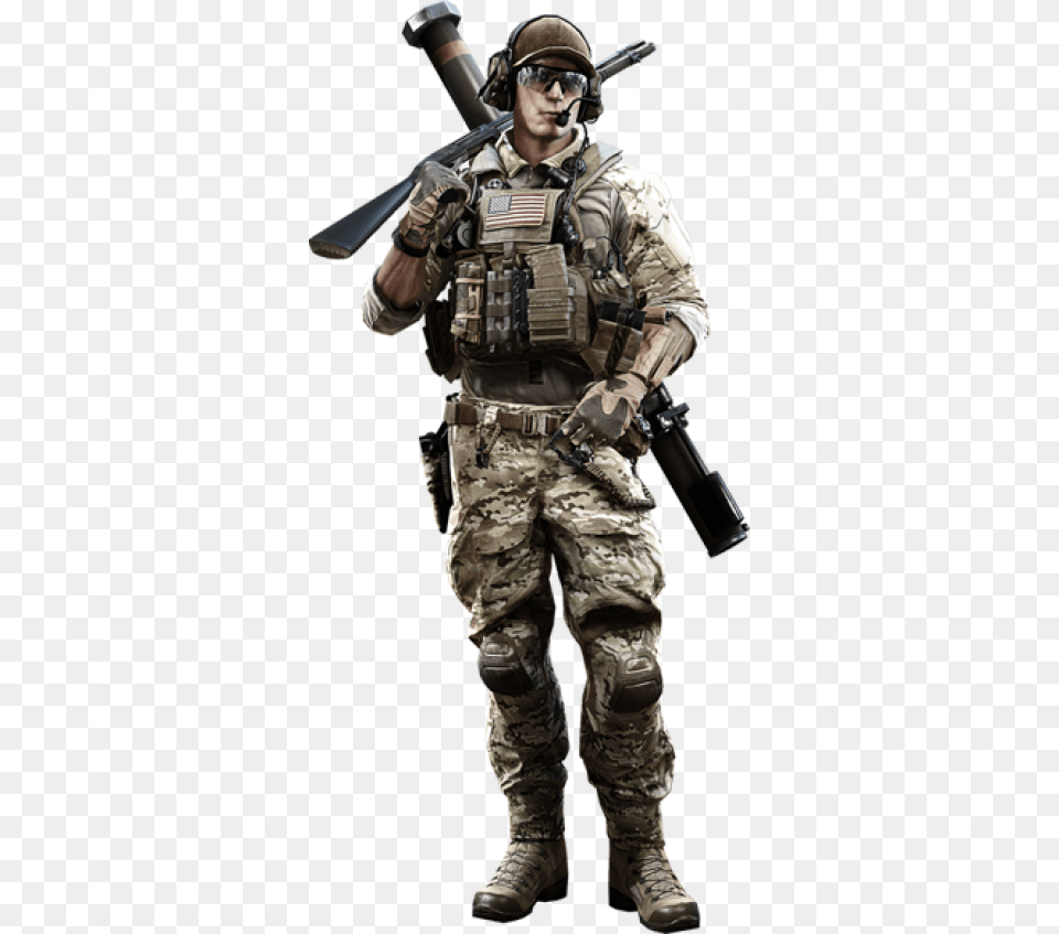 Battlefield 4 Engineer Class, Adult, Person, Male, Man Free Png