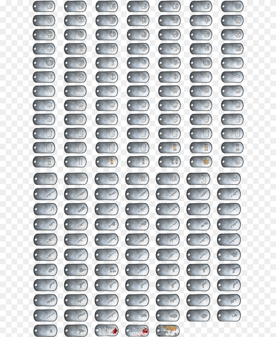 Battlefield Auto Dog Tag Part Line All The Dog Tags In Battlefield, Coil, Spiral, Aluminium, Outdoors Png Image